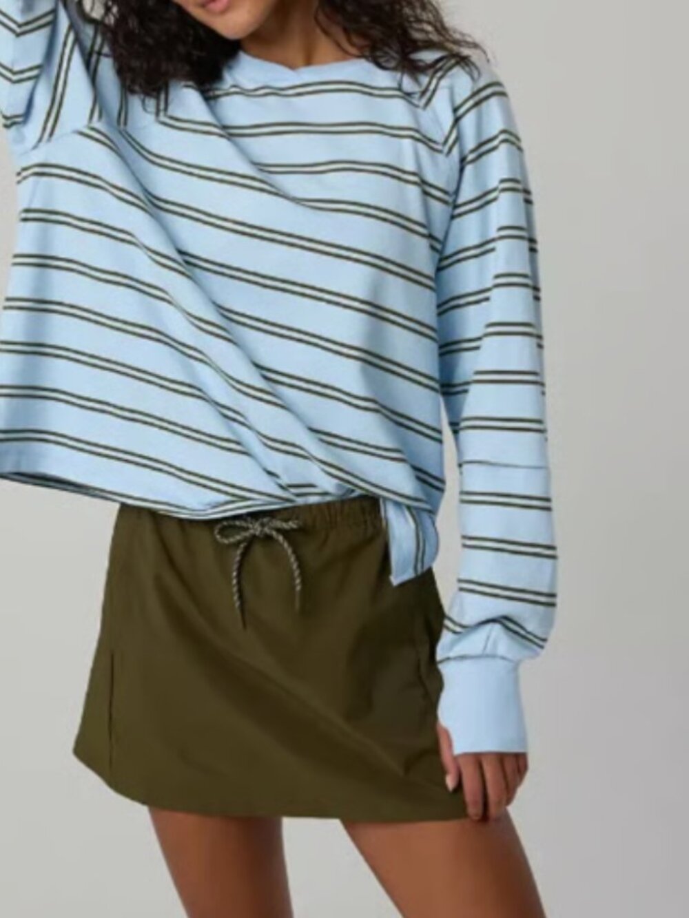 NWT OFFLINE By Aerie Pique Long Sleeve T-Shirt